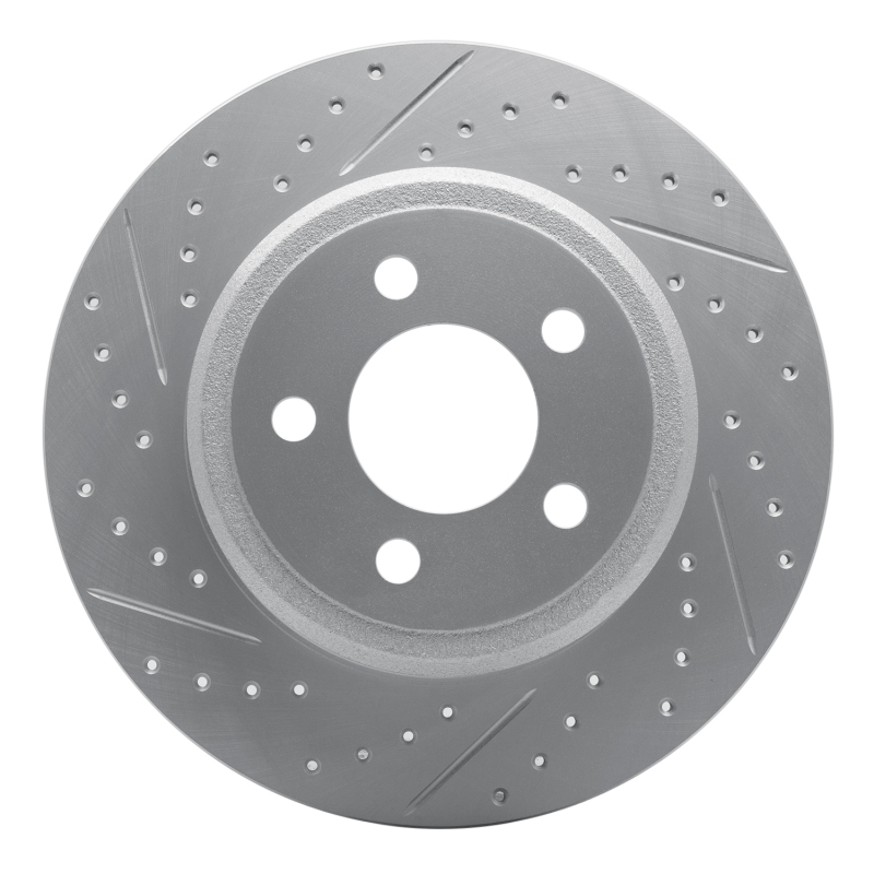DFC 04-05 Toyota Rav4 Rear Left Drilled & Slotted Geoperformance Rotor