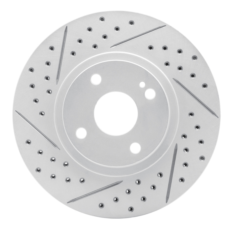 DFC 01-05 Mazda Miata Front Left Drilled & Slotted Geoperformance Rotor